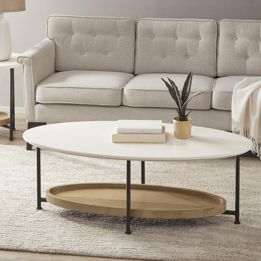 Beaumont Coffee Table, White/Black