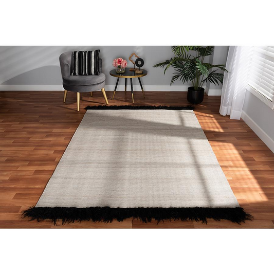 Dalston Area Rug, Beige/Black