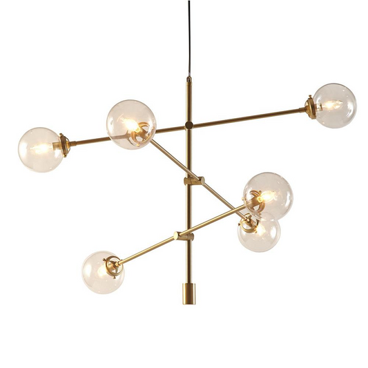 Cyrus Chandelier, Antique Brass