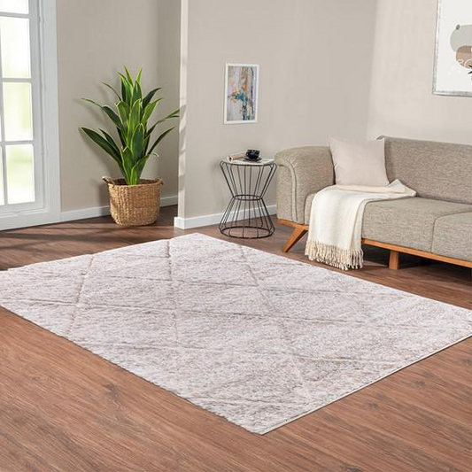 Talas Trellis Area Rug, Cream