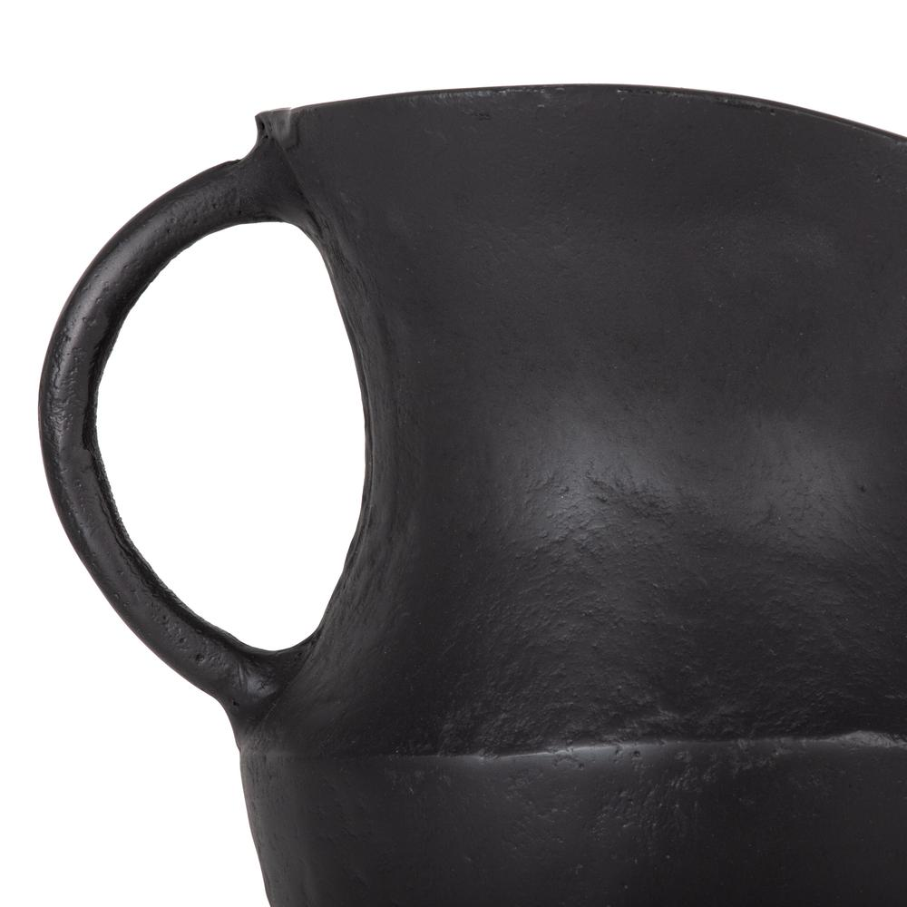 Orvil Black Metal Vase with Handle