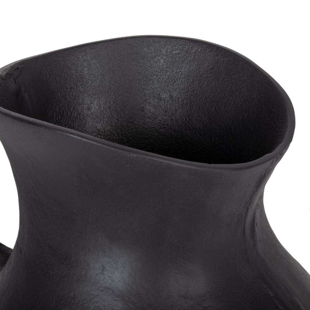 Orvil Black Metal Vase with Handle