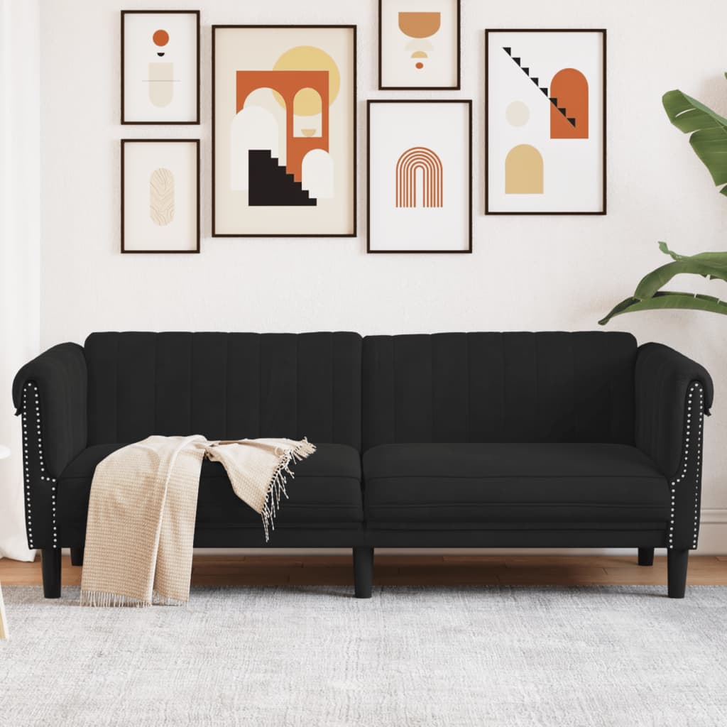 Samantha Sofa, Black Velvet