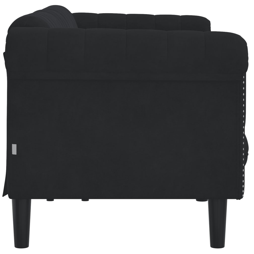 Samantha Sofa, Black Velvet