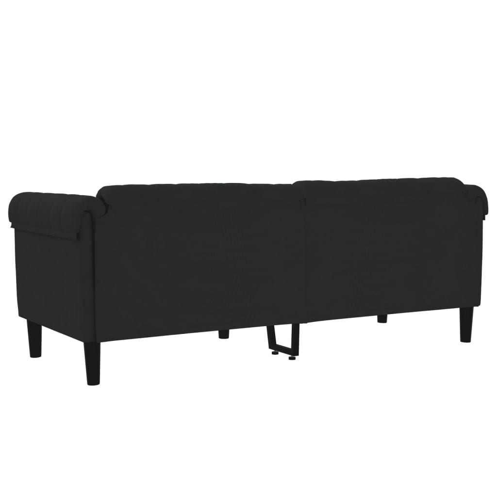 Samantha Sofa, Black Velvet